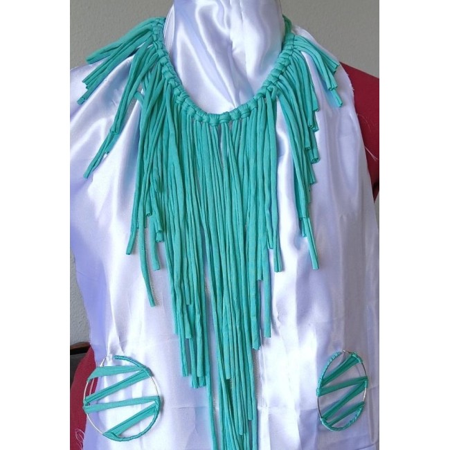 Parure Franges Turquoise P1